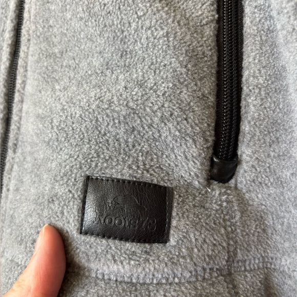 Roots Grey Full-Zip Fleece Jacket XS - Picture 4 of 7